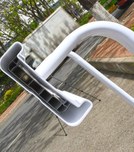 Heavy Duty Triple Rail 108X50mm PVC Horse Fence 2.5m Length