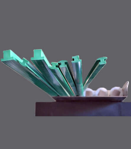 High Quality Custom Extrusion UHMWPE Plastic Profile Wear Strips UHMW Wear Strips PE Polymer Plastic Pad Machining Parts UHMWPE Profile