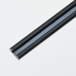 High Quality L-Shaped Black Plastic Building Material UPVC Profiles 70mm Plastic Extruded PVC Profile