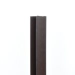 High Quality L-Shaped Black Plastic Building Material UPVC Profiles 70mm Plastic Extruded PVC Profile