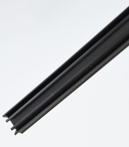 High Quality L-Shaped Black Plastic Building Material UPVC Profiles 70mm Plastic Extruded PVC Profile