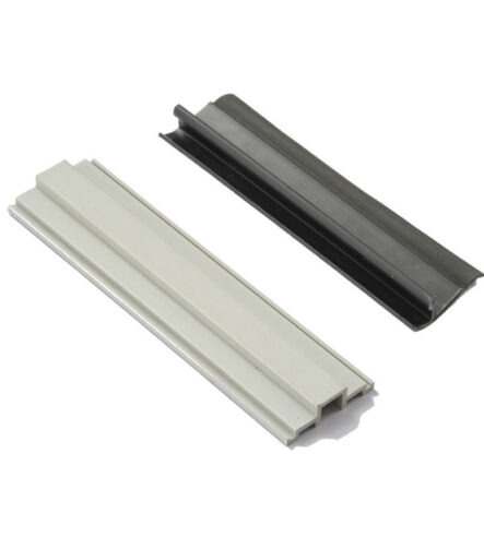 High Quality Plastic Extrusion European Standard UPVC Profiles Plastic PVC Half Round Profile
