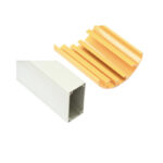 High Quality Plastic Extrusion European Standard UPVC Profiles Plastic PVC Half Round Profile