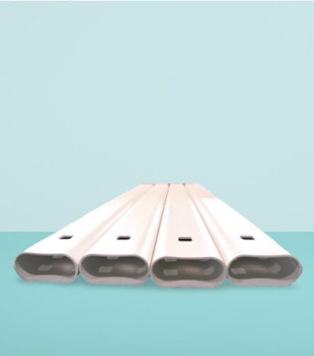 Horse Running Rails Horse Track Running Railing White Color PVC Plastic Equestrian Arenas Racing Fencing