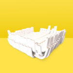 Horse Running Rails Horse Track Running Railing White Color PVC Plastic Equestrian Arenas Racing Fencing