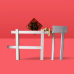 Horse Running Rails Horse Track Running Railing White Color PVC Plastic Equestrian Arenas Racing Fencing