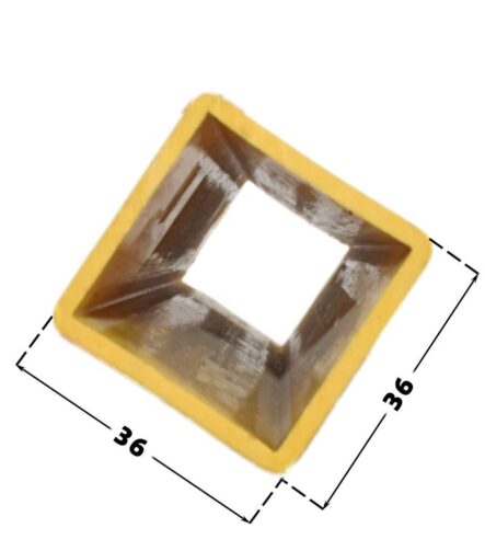 Industrial Design 36X36 PVC Square Tube Hollow Hard Color Rectangular Plastic Tube for Hotel Applications