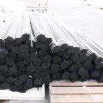 Industrial PVC Round Pipe Custom Thickness Black Gray Color Heavy Duty Plastic Tube