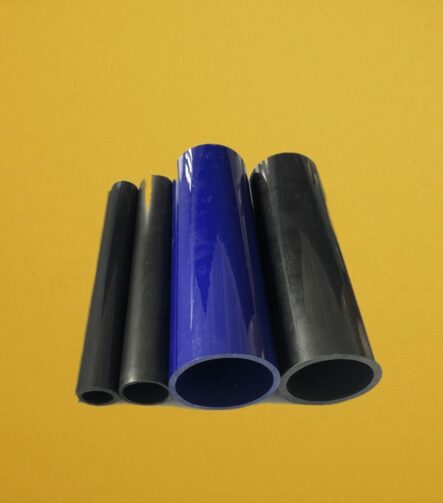 Industrial PVC Round Pipe Custom Thickness Black Gray Color Heavy Duty Plastic Tube