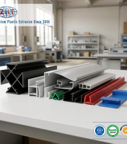 Industrial Supplier Long Lasting PVC T PVC Plastic Profile Landscape Trim LDPE Plastic for Trolley Box Guide