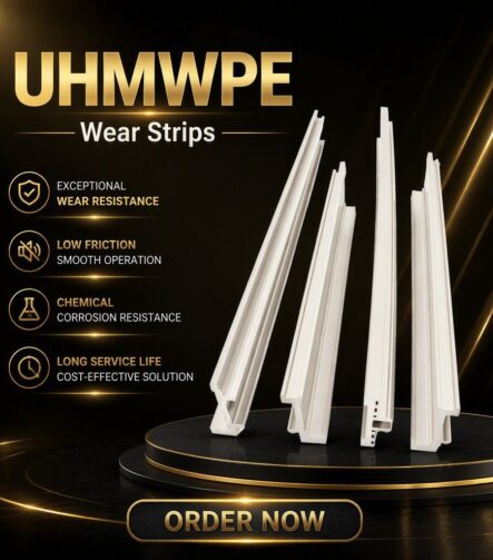 Industrial Transmission Guide Parts Wear-Resistant Upe Strips Wear Strip PE1000 UHMWPE Guides for Conveyerpe