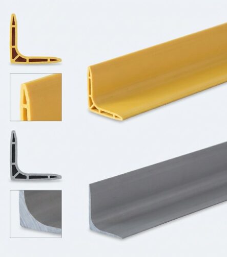 L Shape Plastic Corner Guard PVC Angle Profile for Wall Corner Protection Hospital Corridor Factory