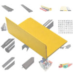 L Shaped Plastic Extrusion Profile in PVC/PP/ABS/PE Material Customized Plastic Frame Material Plastic Profile Extrusion PVC Corner