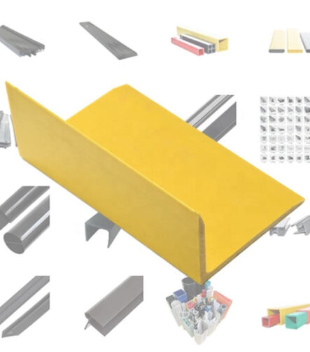L Shaped Plastic Extrusion Profile in PVC/PP/ABS/PE Material Customized Plastic Frame Material Plastic Profile Extrusion PVC Corner