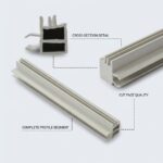 LED Plastic Profile Extrusion PVC Diffuser Channel for Linear Strip Light Custom Shape for Cove Lighting