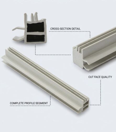 LED Plastic Profile Extrusion PVC Diffuser Channel for Linear Strip Light Custom Shape for Cove Lighting