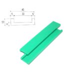 Machinable Plastic Extrusion, U-Channel for Secondary Processing Milling Punching Engraving