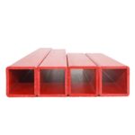 Manufacturer Custom PVC Square Pipe Plastic Extrusion 30X30mm Plastic Square Pipe Soft and Hard Co-Extruded PVC Rectangular Pipe