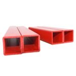 Manufacturer Custom PVC Square Pipe Plastic Extrusion 30X30mm Plastic Square Pipe Soft and Hard Co-Extruded PVC Rectangular Pipe