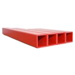 Manufacturer Custom PVC Square Pipe Plastic Extrusion 30X30mm Plastic Square Pipe Soft and Hard Co-Extruded PVC Rectangular Pipe