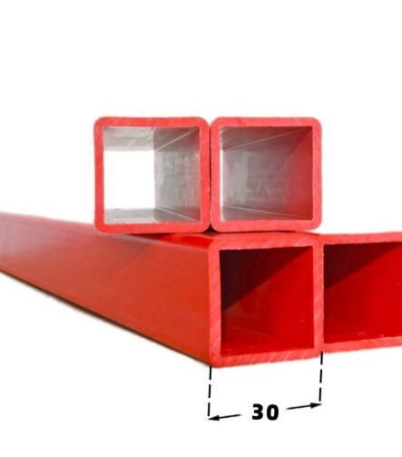 Manufacturer Custom PVC Square Pipe Plastic Extrusion 30X30mm Plastic Square Pipe Soft and Hard Co-Extruded PVC Rectangular Pipe