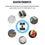 Multi Color PVC Extruded Profile for Automobile Co-Extrusion Protective Plastic PVC Profile