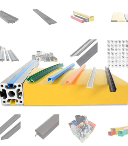 Multi Various L Shapes Channel Decorative ABS UPVC PP PE PVC UHMWPE Plastic Extrusion Profiles 6 Slot Plastic Cover Strip PP
