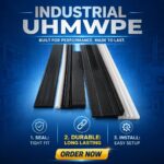ODM / OEM Engineering Plastic Polyethylene Extrusion HDPE Extruded UHMWPE Extruding Wear Strip for Camino De Rodillos