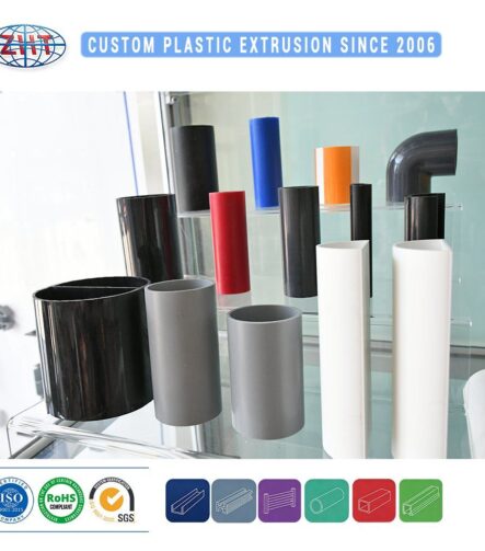 PE PVC ABS Profile Shaped Building Material Anti Static Plastic Pipe