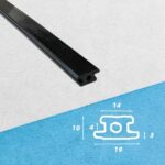 PE UHMW 1000 Dispensing Wearstrip Track Guide Trough Ts Type UHMWPE Polyethylene Guide Strips