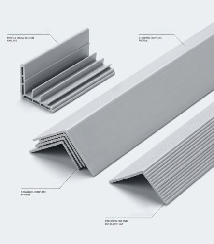 PVC Corner Reinforcement Profile Industrial Equipment Frame Plastic Extrusion Profile