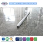 PVC Curtain Slider Track for Ceiling Single Double Rail and Roller Guide Extrusion