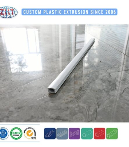 PVC Curtain Slider Track for Ceiling Single Double Rail and Roller Guide Extrusion