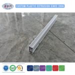 PVC Curtain Slider Track for Ceiling Single Double Rail and Roller Guide Extrusion