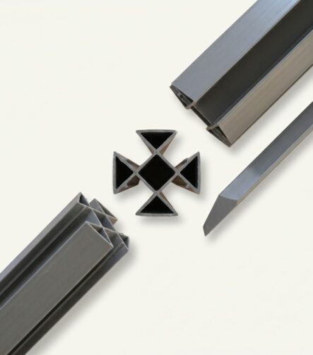 PVC Display Frame Profile Exhibition System Plastic Extrusion Lightweight Assembly