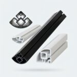 PVC Display Frame Profile Exhibition System Plastic Extrusion Lightweight Assembly