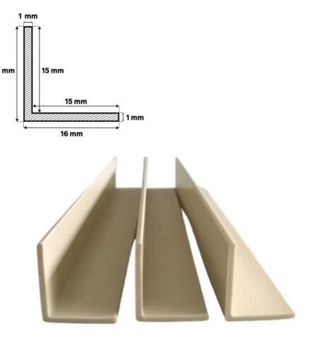 PVC Plastic Corners Bead 16*16*1mm Wholesale PVC Angle Corner for Wall Corner Protectors