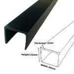 PVC Plastic Profile Single Groove Edging Square Plastic Sink Dust-Proof Anti-Fouling Protective Plastic Strips U-Shaped Groove