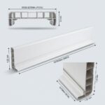PVC Skirting Board Baseboard for Interior Decoration White PVC Skirting MDF Profiles Alternative