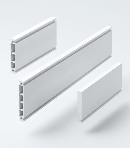 PVC Skirting Board Baseboard for Interior Decoration White PVC Skirting MDF Profiles Alternative