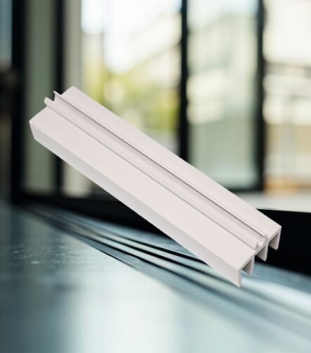 Plastic Guide Channel for Sliding, White Rigid PVC Track with 3 Channels, Low Friction