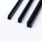 Plastic LED Strips Profile Plastic Extruded UPVC Profiles U Shaped PE Plastic Profile