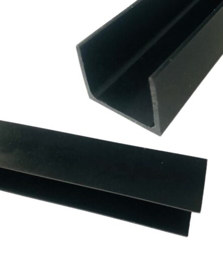 Plastic LED Strips Profile Plastic Extruded UPVC Profiles U Shaped PE Plastic Profile
