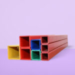 Plastic Pipe Rectangular Tube PVC ABS PE-UHMW Profile Plastic Square Pipe
