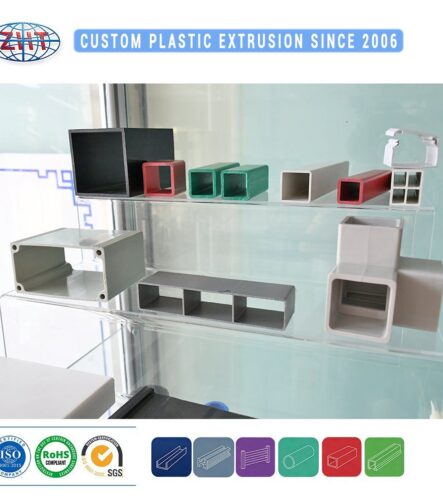 Plastic Pipe Rectangular Tube PVC ABS PE-UHMW Profile Plastic Square Pipe