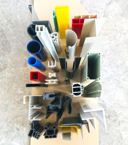 Precision Plastic Extruded Channels Rails for Medical Equipment with Antimicrobial PETG Materials