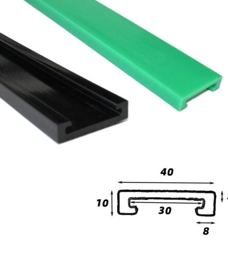 Rail Conveyor Edge Protection UHMWPE Polyethylene Wear Strip Guide Rail PE Plastic Guide Strips