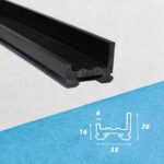 Rail Conveyor Edge Protection UHMWPE Polyethylene Wear Strip Guide Rail PE Plastic Guide Strips