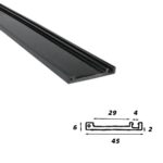 Rail Conveyor Edge Protection UHMWPE Polyethylene Wear Strip Guide Rail PE Plastic Guide Strips