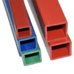 Rectangular PVC Pipe Flexible PVC/PP/UHMWPE Material PVC Square Pipe Outdoor